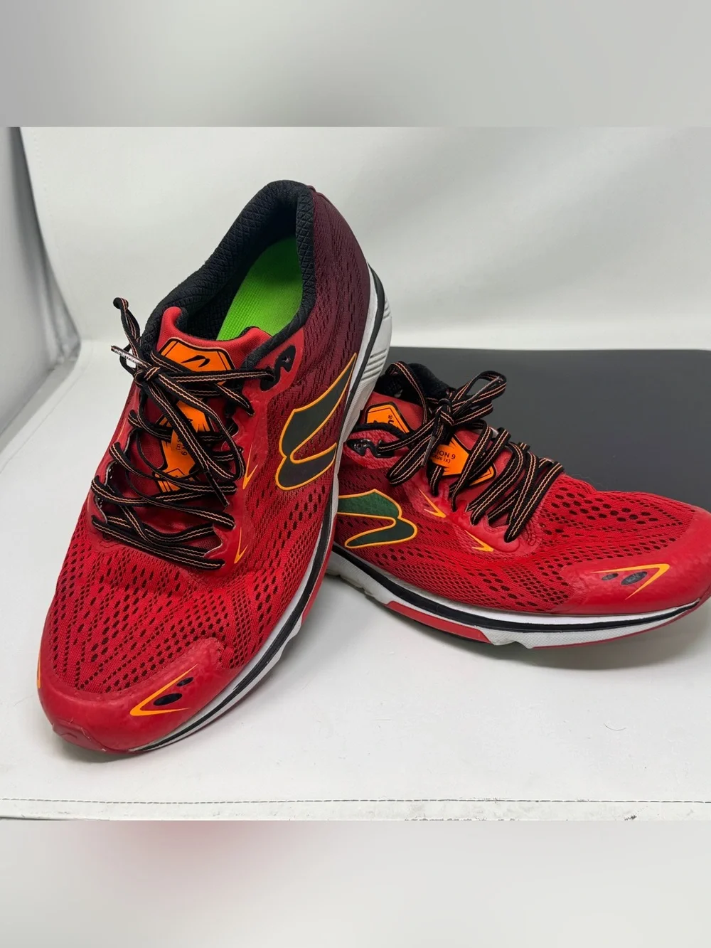 Newton Motion 9 Men’s Running Shoe Red Black - Size 12.5